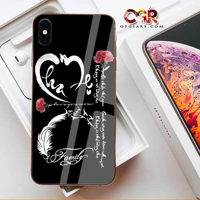 ỐP lưng IPHONE X,XS ,XS MAX,11,12 pro max THƯ PHÁP MẶT KÍNH CƯỜNG LỰC