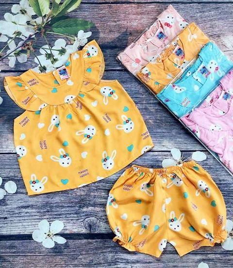 Combo 4 bộ đồ tôn (tole - lanh) cho bé gái cực xinh (4-9kg) (Giao mẫu ngẫu nhiên)