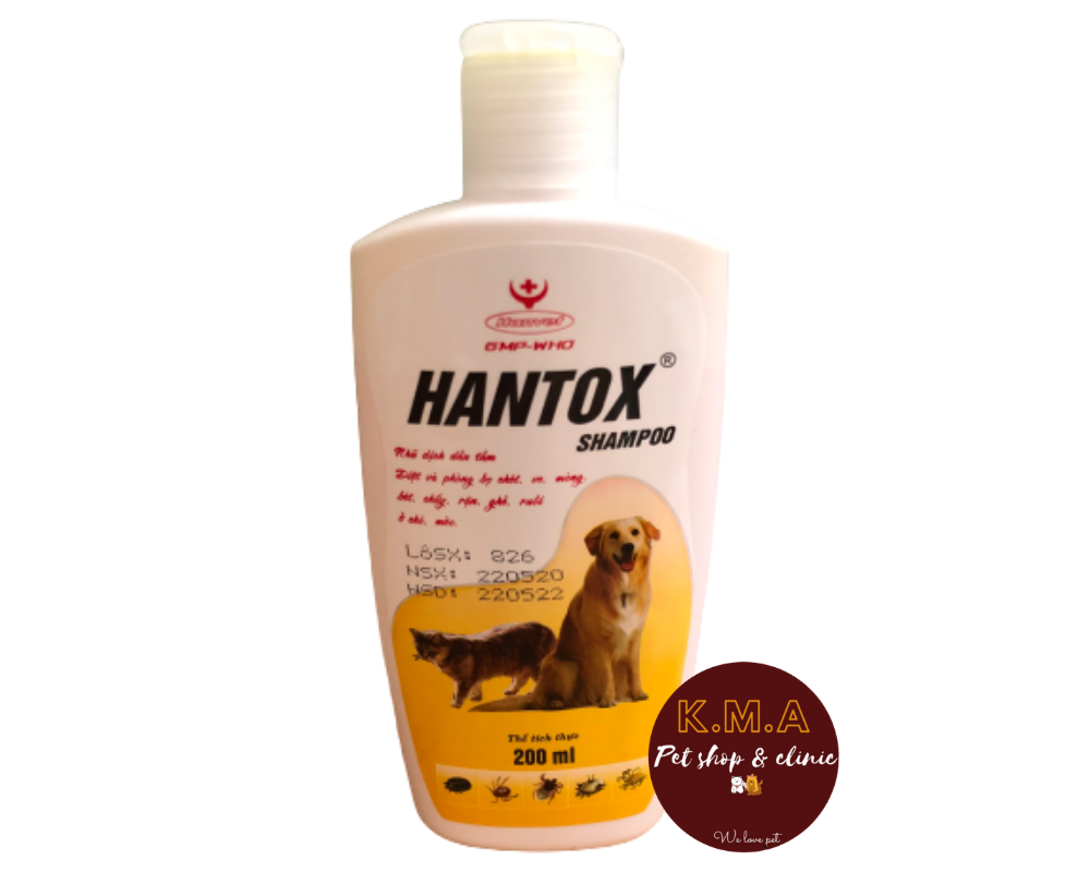 SỮA TẮM CHÓ, MÈO - HANTOX SHAMPOO 200ML