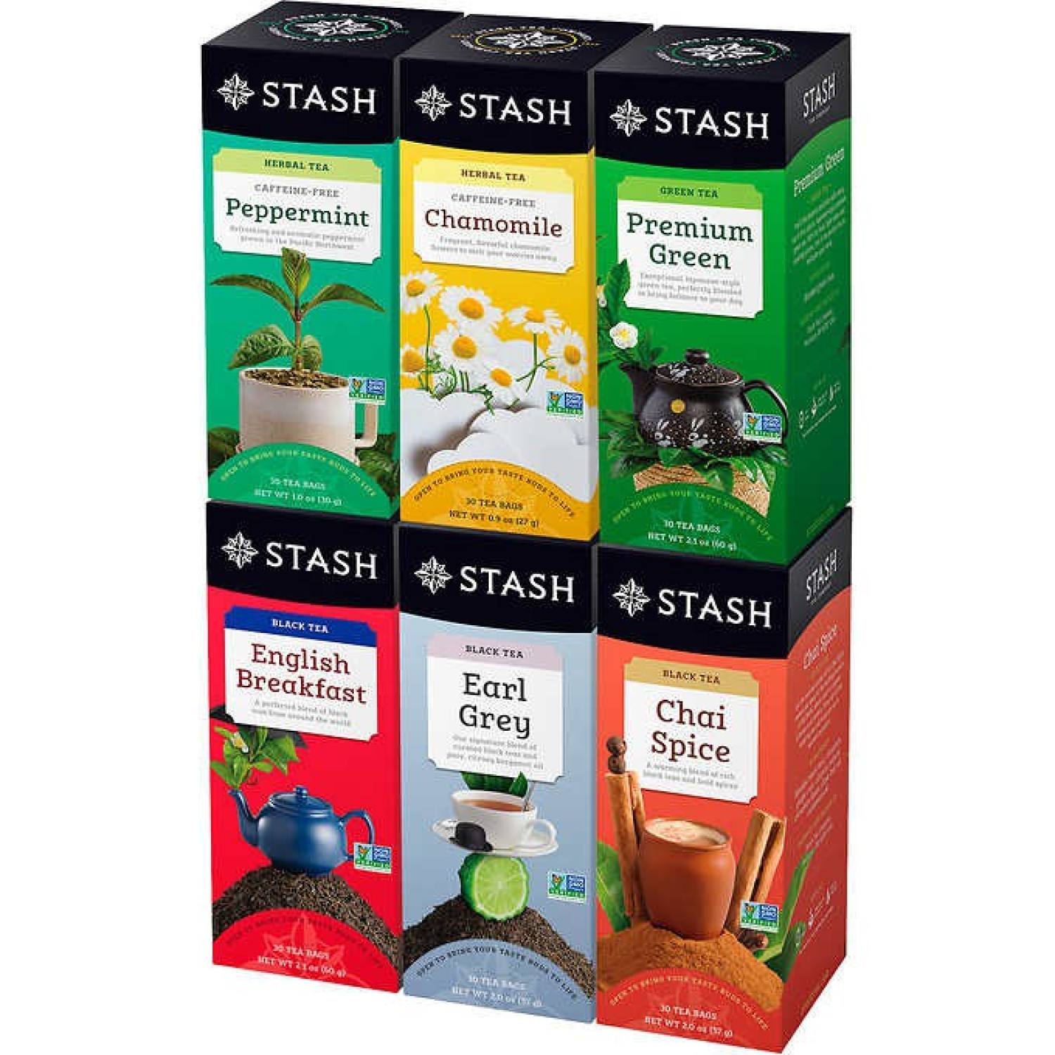 Trà túi lọc stash 30 gói - usa