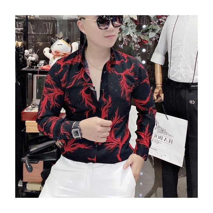 ÁO SƠ MI NAM HỌA TIẾT
