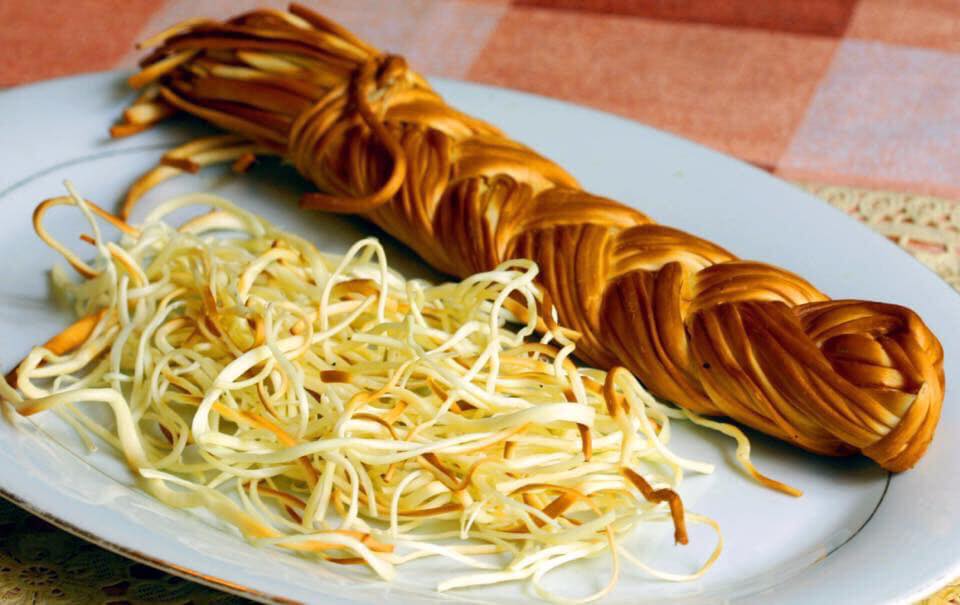 Phô mai sợi hun khói Nga 100gr ít mặn