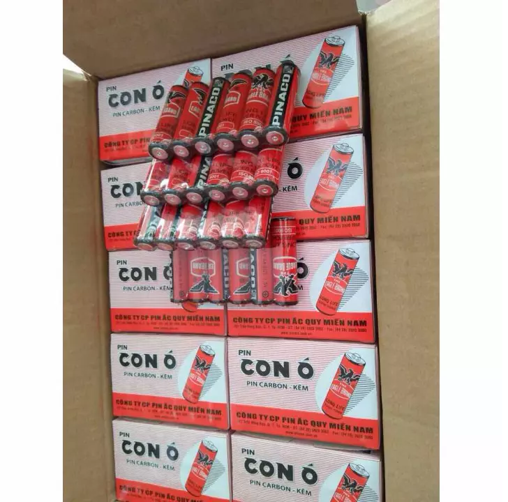 Hộp 24 viên pin tiểu AA Con Ó đỏ
