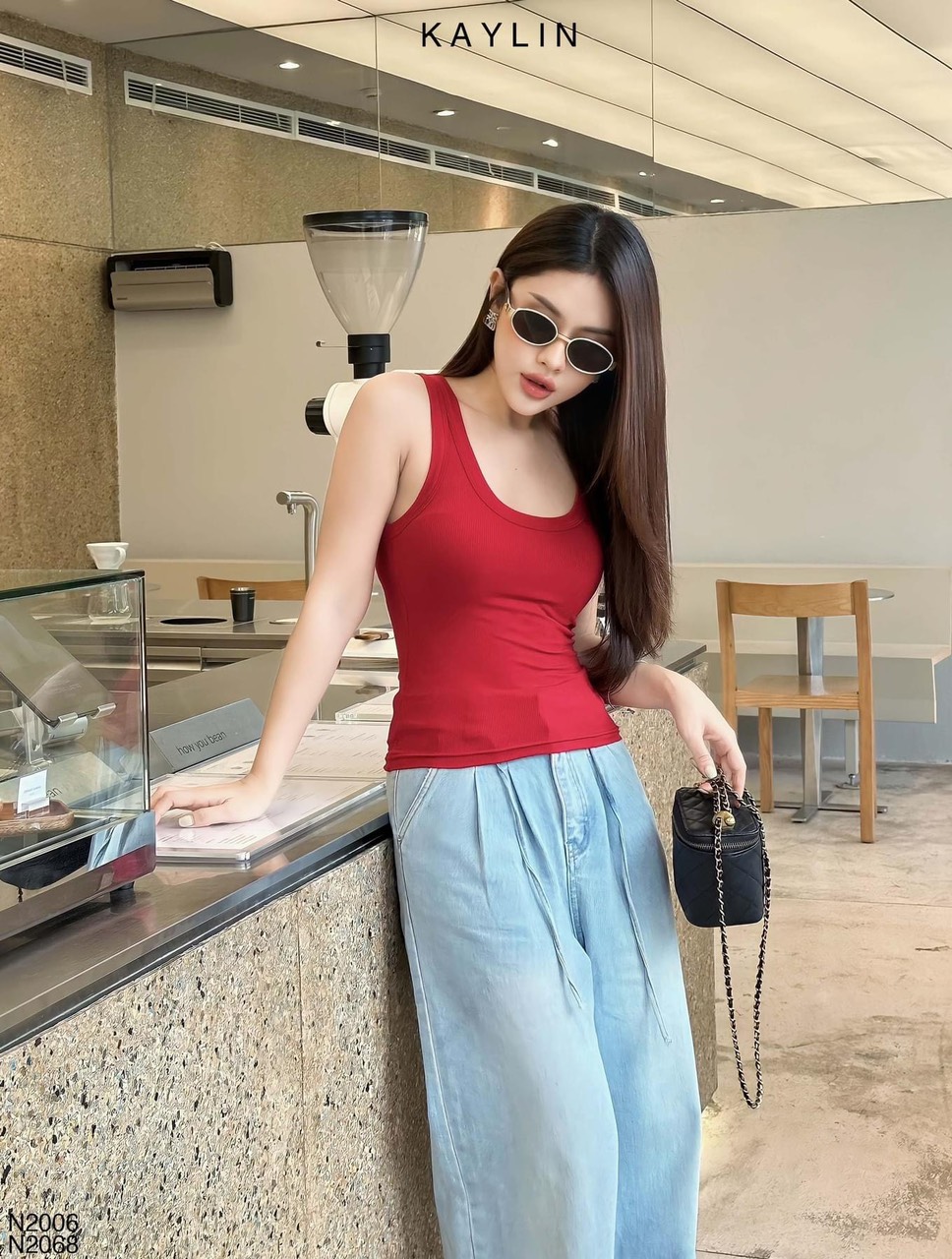 Áo thun nữ có mod ngực thun thái mềm không xù lông