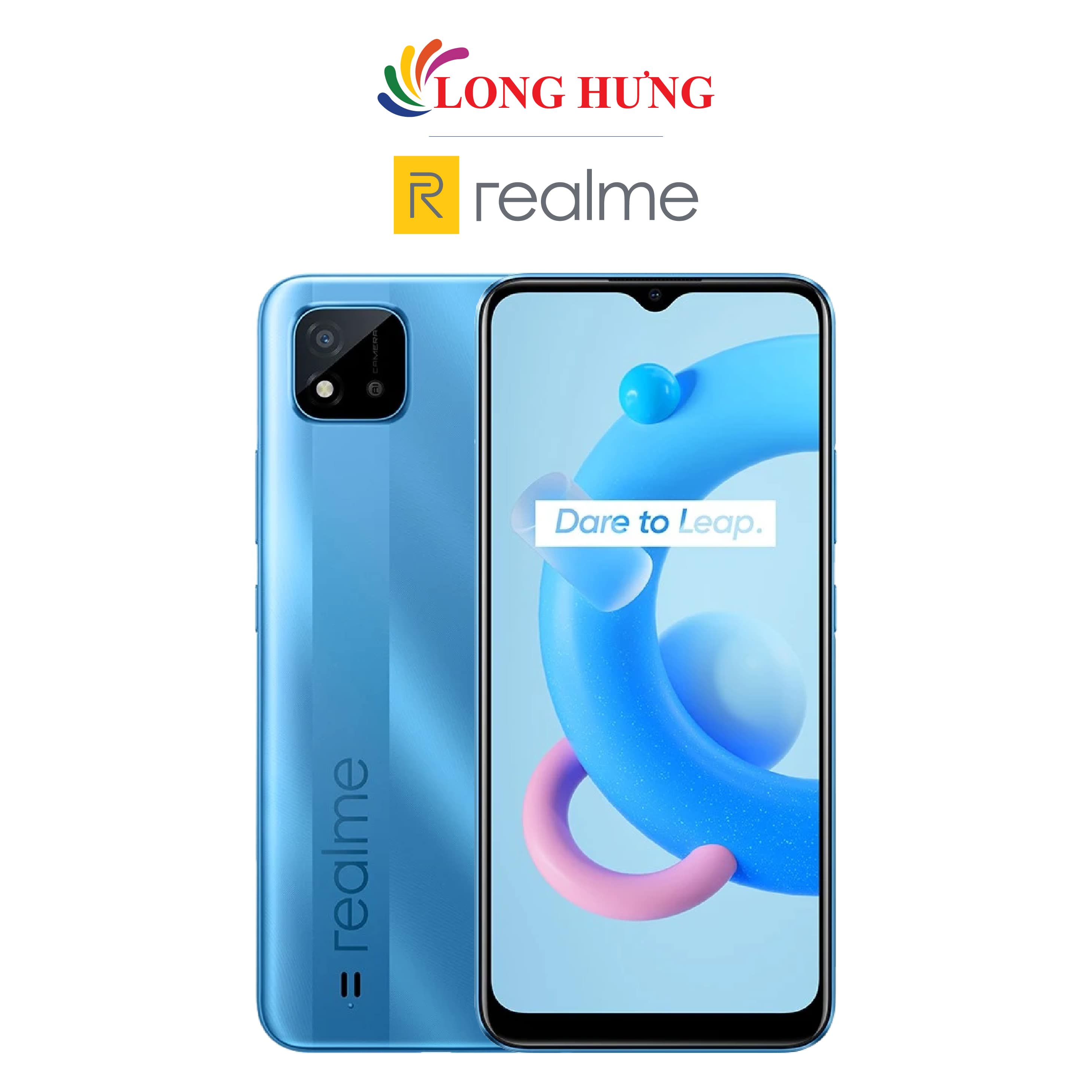Điện thoại Realme C11 2021 (4GB/64GB) - Hàng chính hãng - Màn hình rộng lớn, viên pin khủng, khả năng tiết kiệm pin