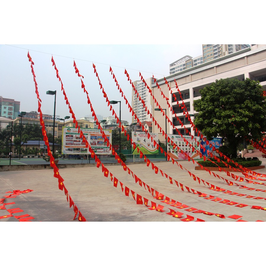 Cờ dây sao vàng - búa liềm dây 10 mét