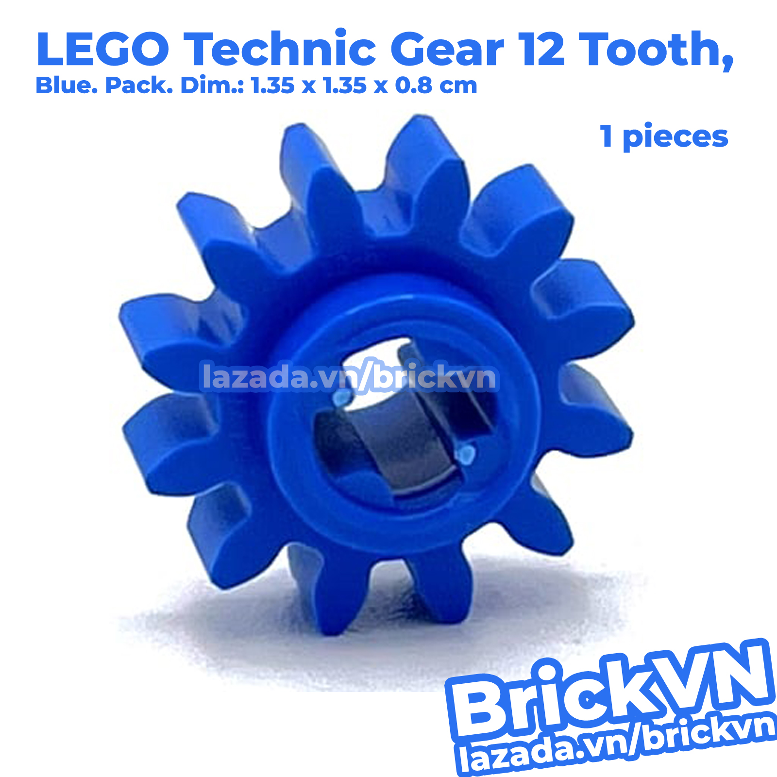 1x new genuine lego blue technic, gear 12 tooth id 6396479 69778