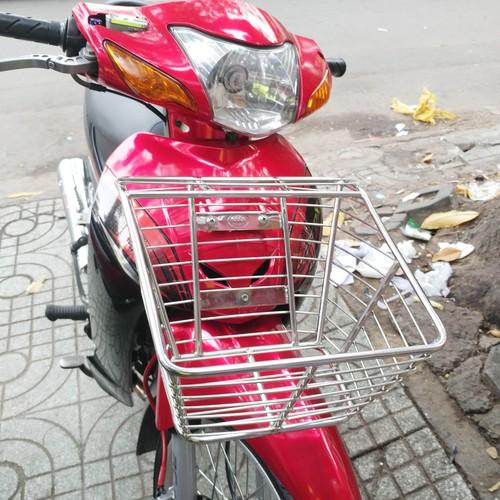 Rổ Inox 10 li dành cho xe Wave.