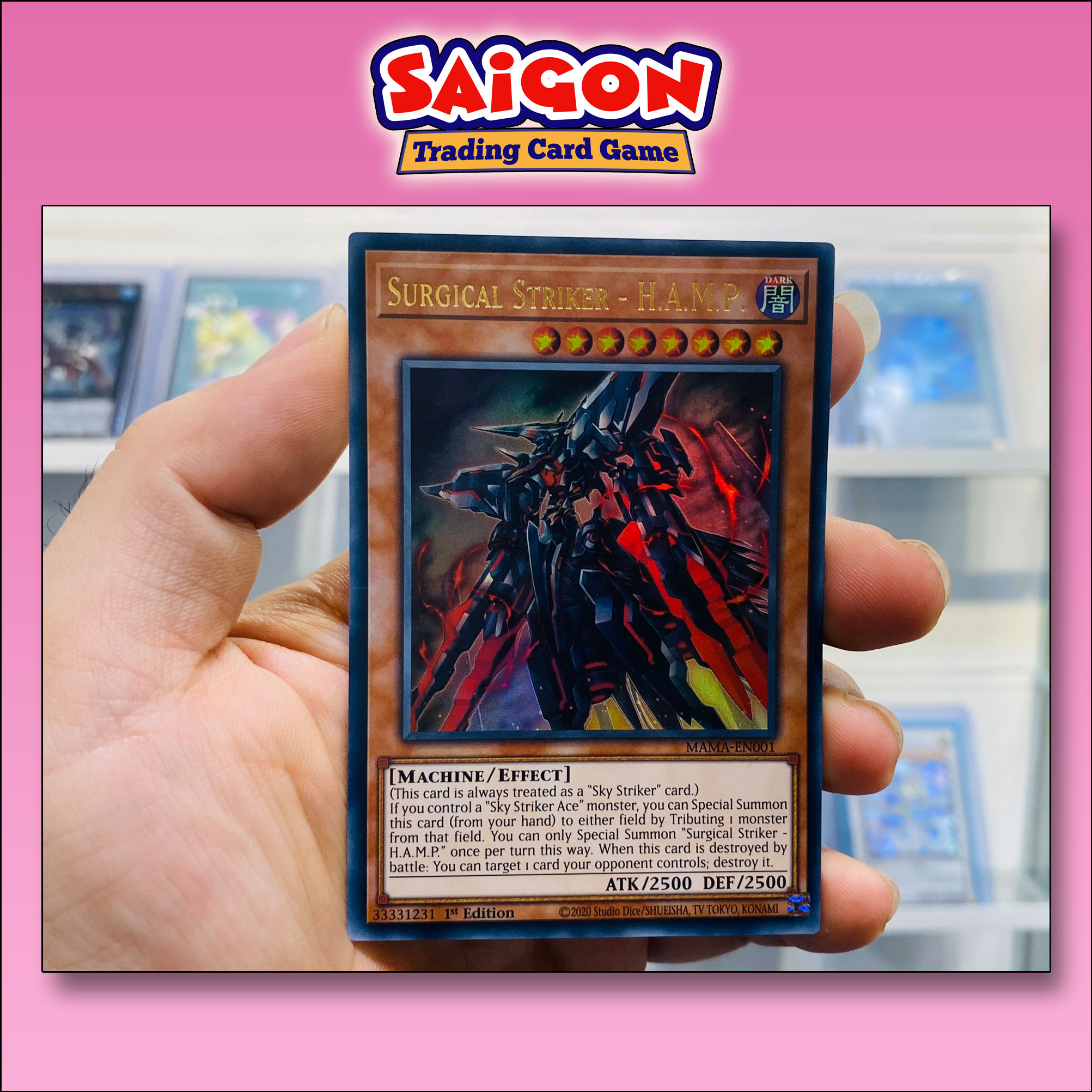 Thẻ bài yugioh mã mama-en001 - surgical striker - h.a.m.p. - ultra rare - 1st edition