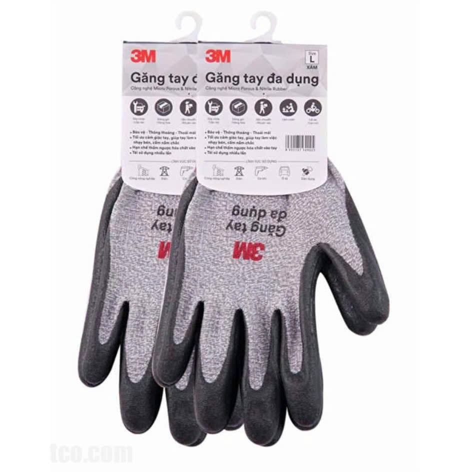 [HCM]Găng Tay Đa Dụng 3M S033004320 (Size M) - Xám