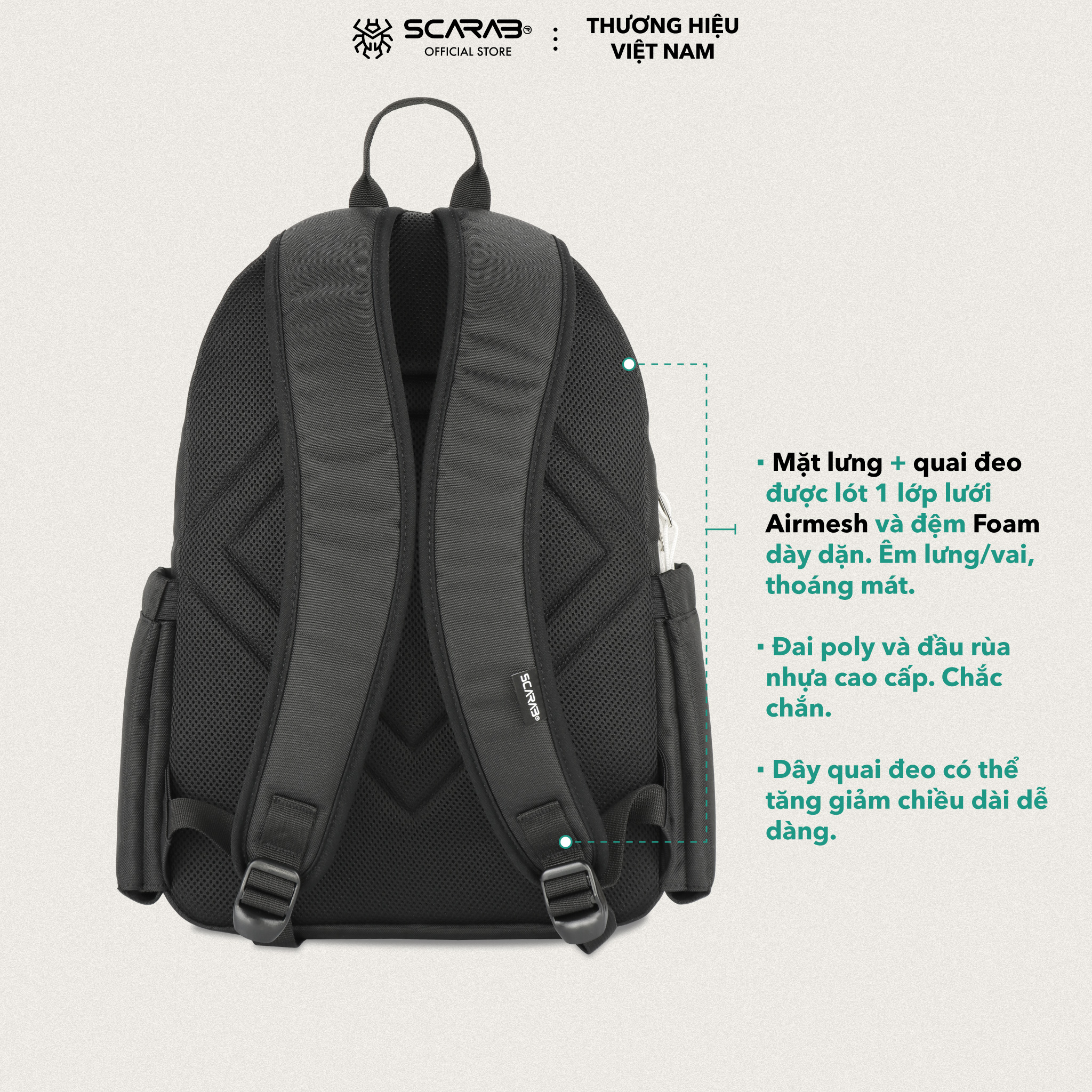 Balo Đi Học SCARAB - SIMPLE™ Unisex