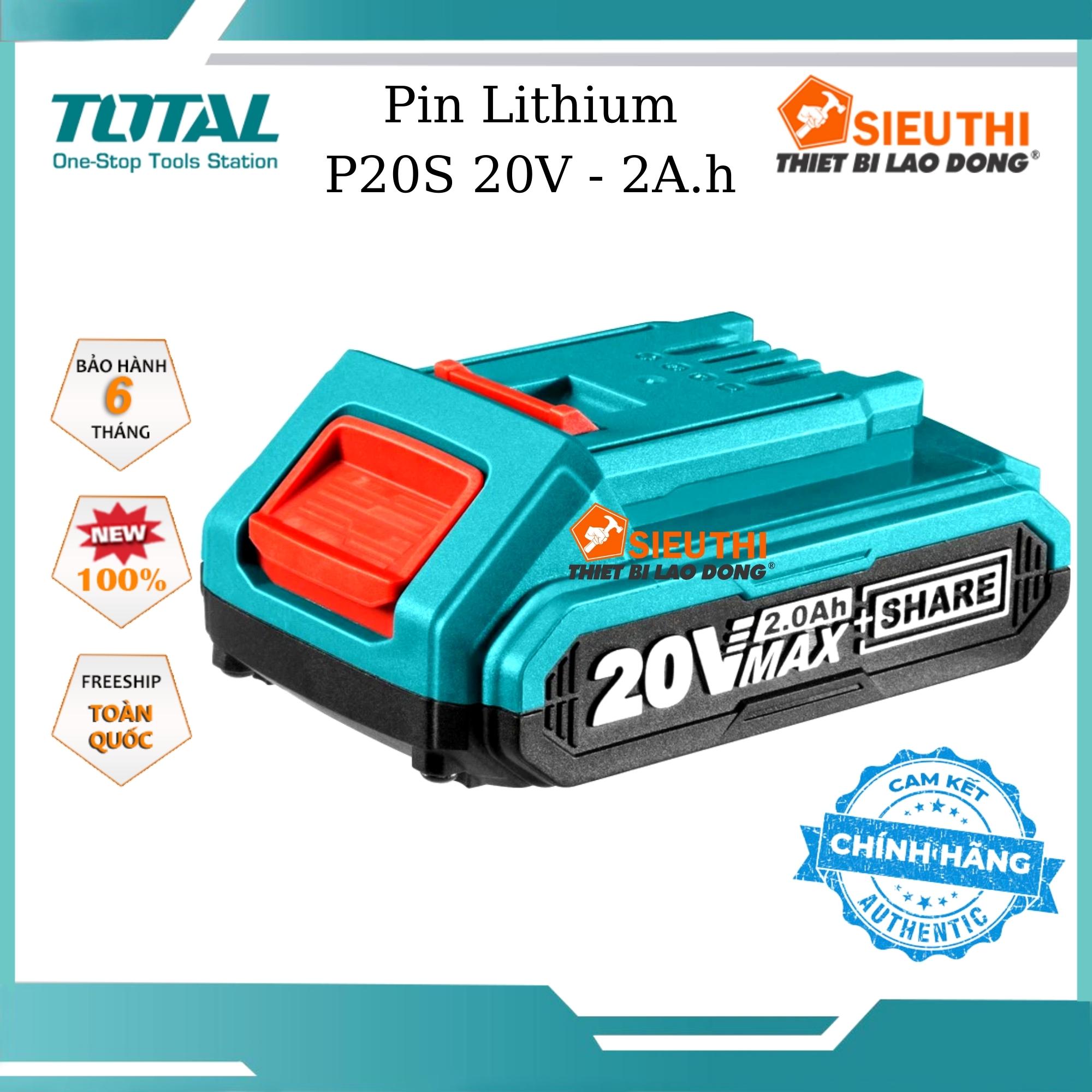 TOTAL Pin Lithium 20V (F20S )TFBLI20011 <HÀNG CHÍNH HÃNG>
