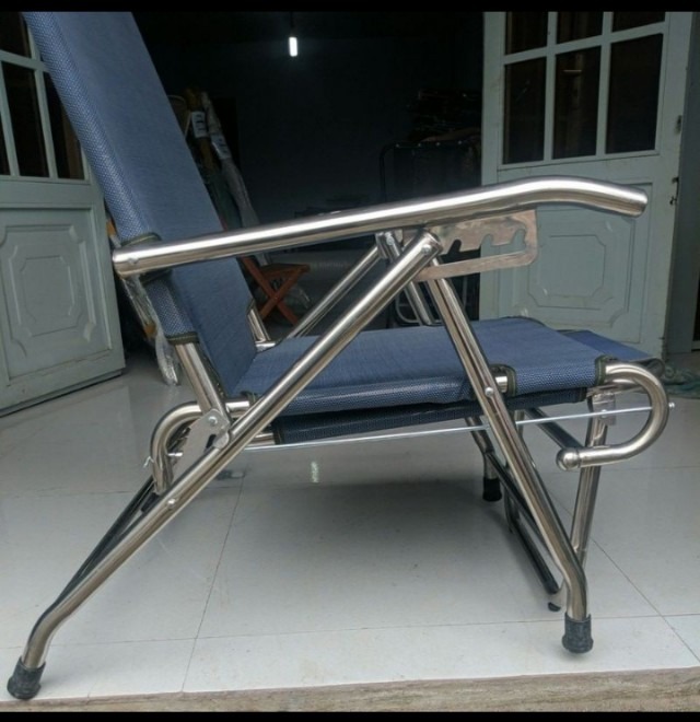 Ghế Bố Xếp Inox 100% ( Hàng Chất Lượng )
