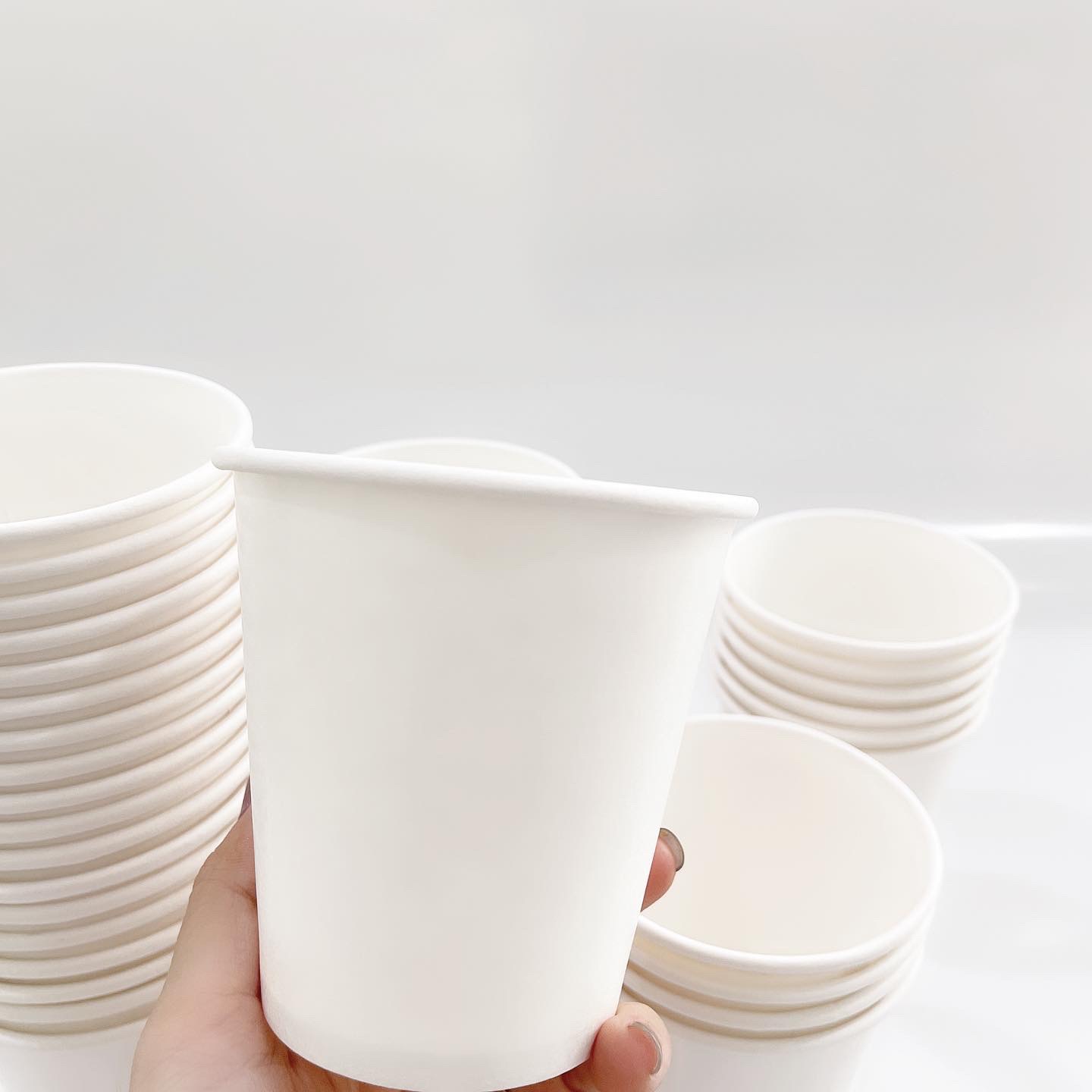 [KV] Ly giấy 10oz~295ml - Lốc 50 ly giấy trơn