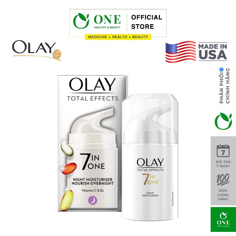 Kem dưỡng đêm 7 tác dụng Olay Total Effects 7 in 1 Night Firming Moisturiser 50ml