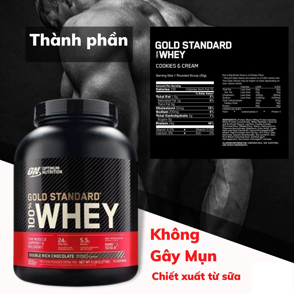 Whey Gold Standard Isolate 5 LBS (76 lần dùng) Whey Protein BỔ SUNG PROTEIN