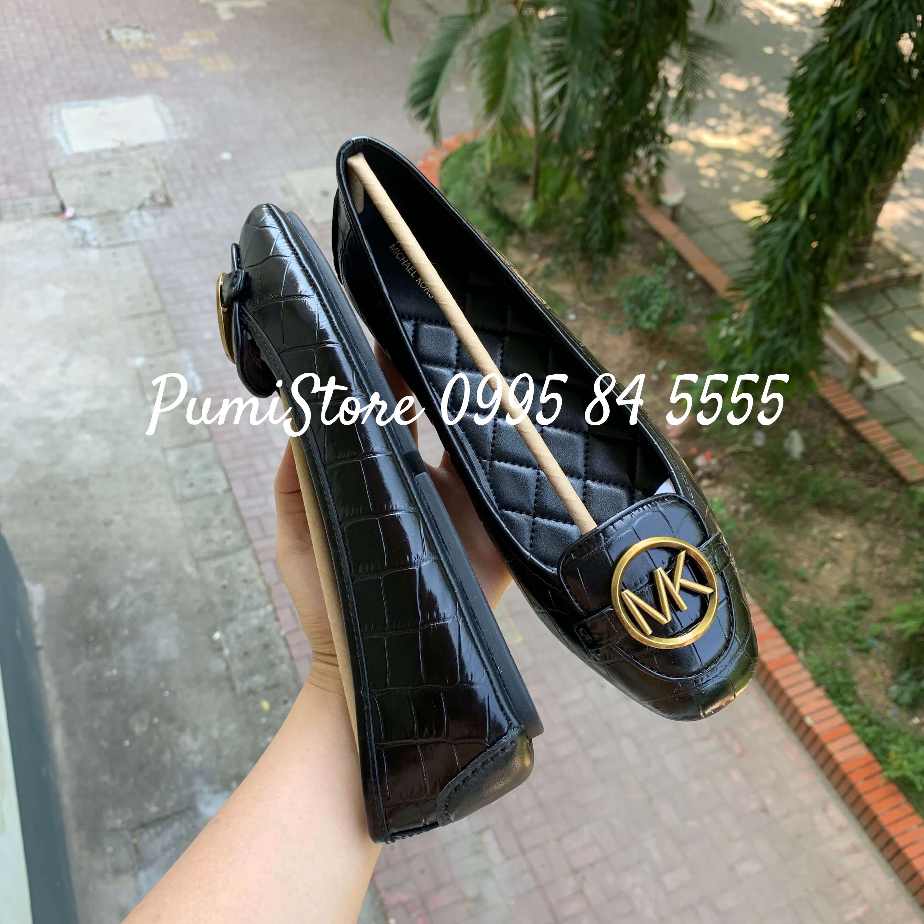 Giày Michael Kors Lillie Black Snake