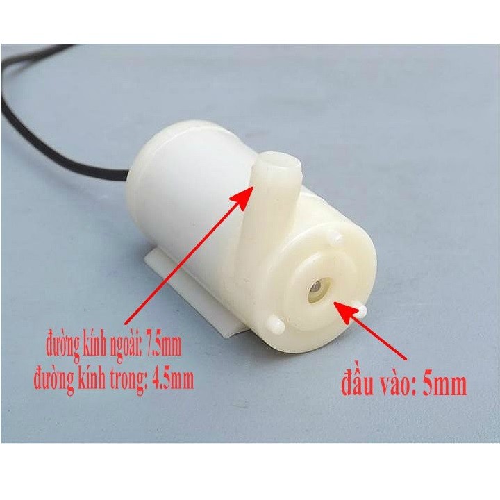 Bơm nước mini 5V bơm hồ cá non bộ