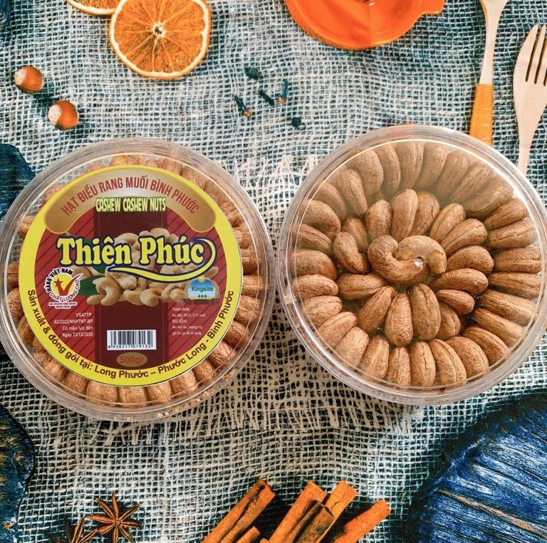 500G HẠT ĐIỀU RANG MUỐI NGUYÊN LỤA BÌNH PHƯỚC