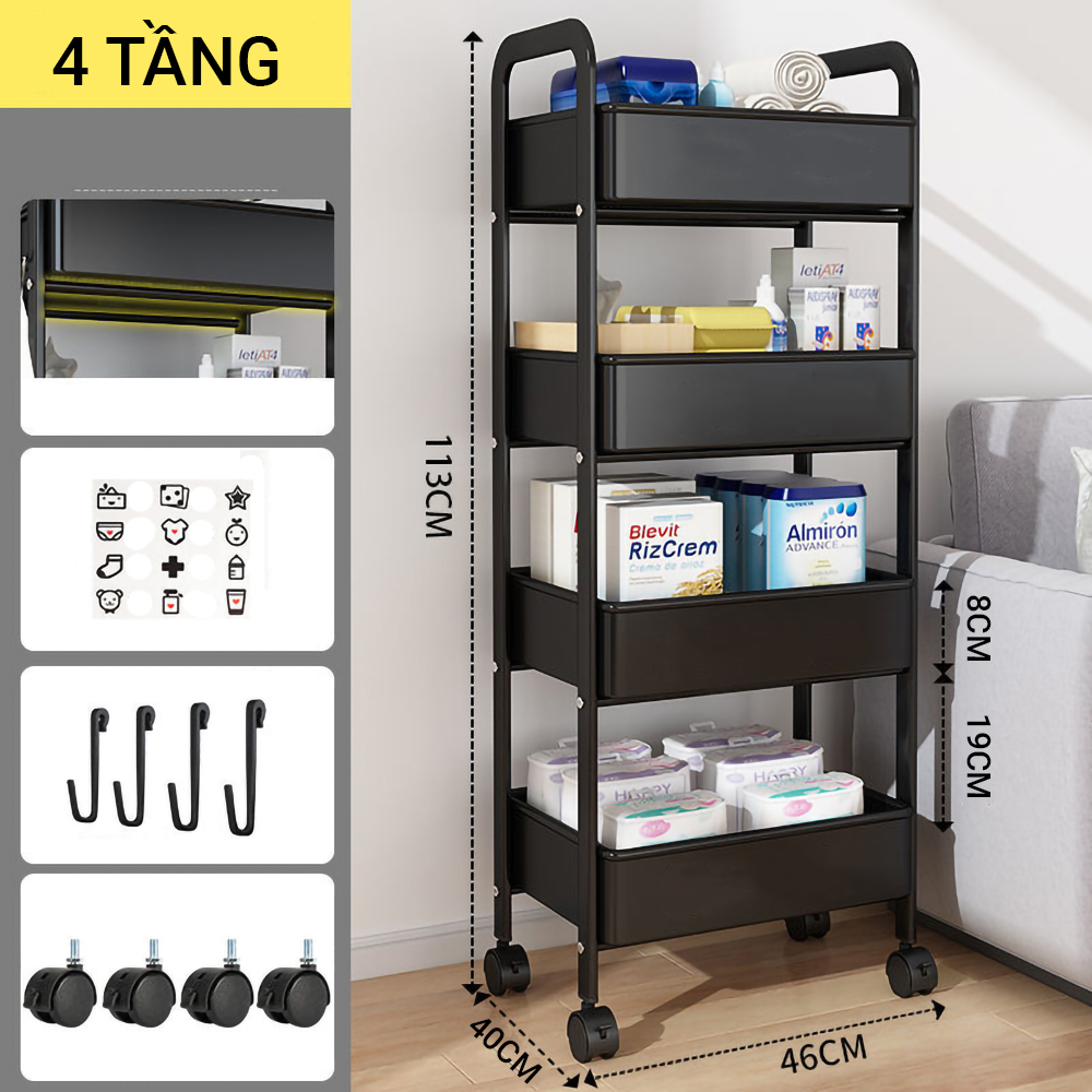 Kệ Khay Đa Năng Giá Để Đồ Vando Để Trong Phòng Nhủ, Phòng Bếp, Phòng Tắm