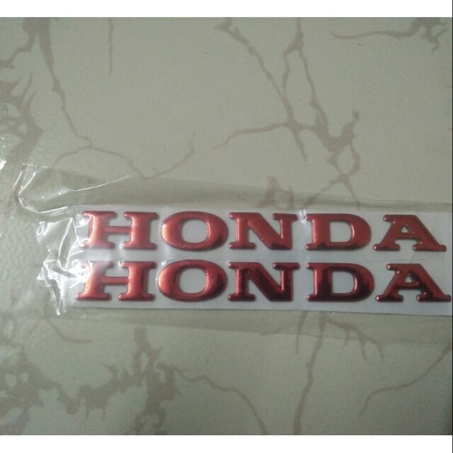 Bộ chữ nổi honda crôm đỏ hàng nhập Thái Lan