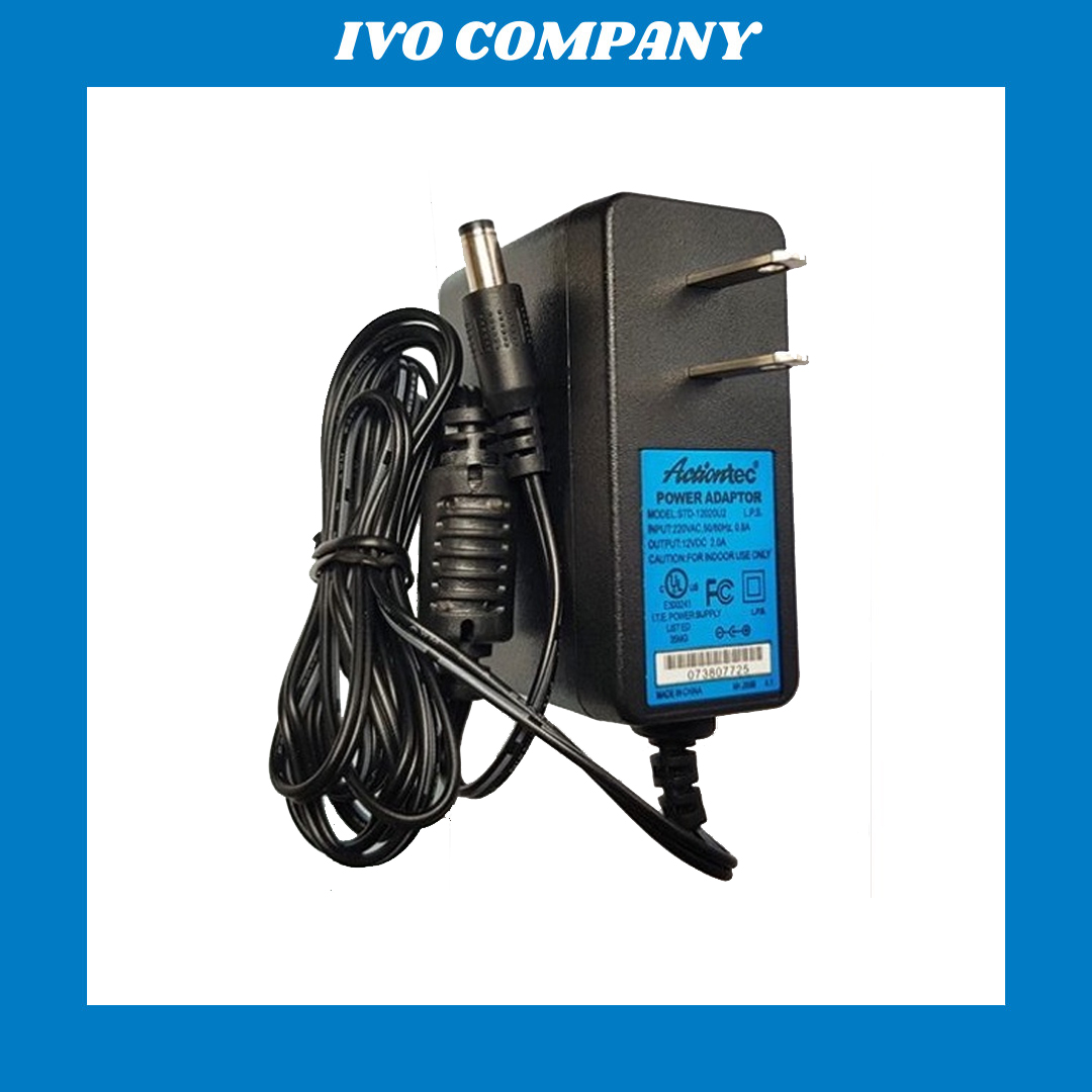 Nguồn 12V 2A Có Đèn Báo Adaptor Actiontec