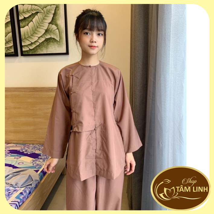 Đồ Lam Đi Chùa_Mẫu Vạt Hò Nút Bấm