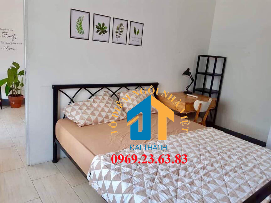 Giường sắt kiểu gỗ cao cấp 180×200
