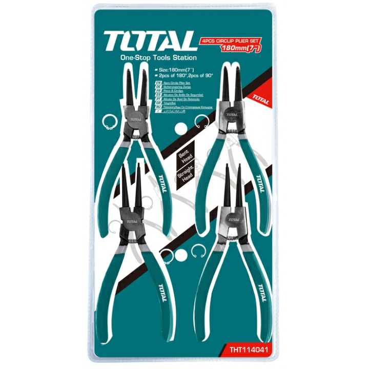 Bộ kìm mở phe 4 chi tiết Total THT114041