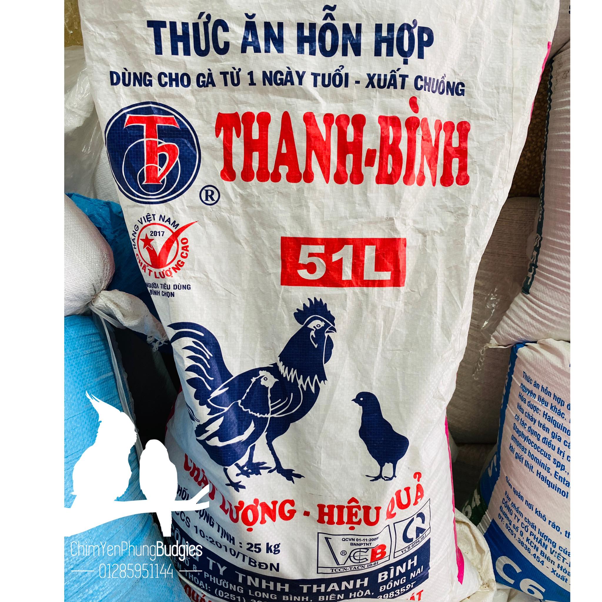 1KG cám thanh bình dinh dưỡng cho gà (thức ăn hỗn hợp, thức ăn gà)