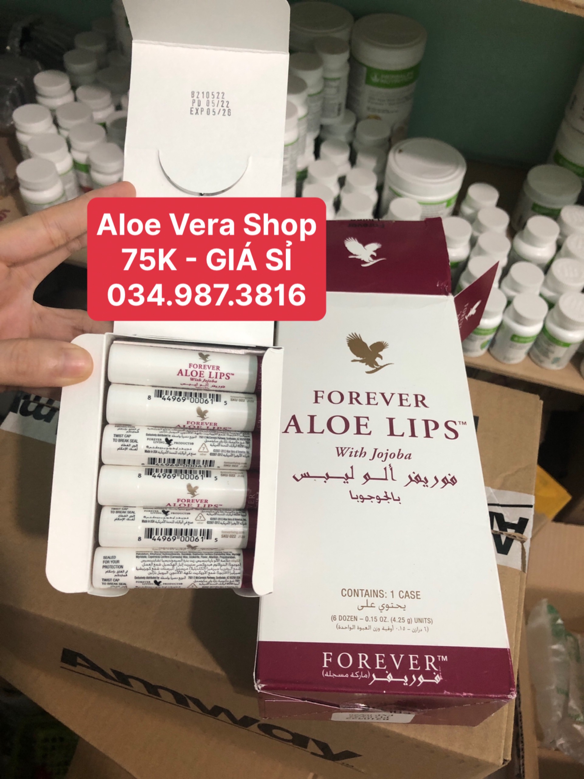 [RẺ VÔ ĐỊCH] Son Dưỡng Môi Đa Năng Aloe Lips FOREVER 022FLP - 022forever - 022lohoi