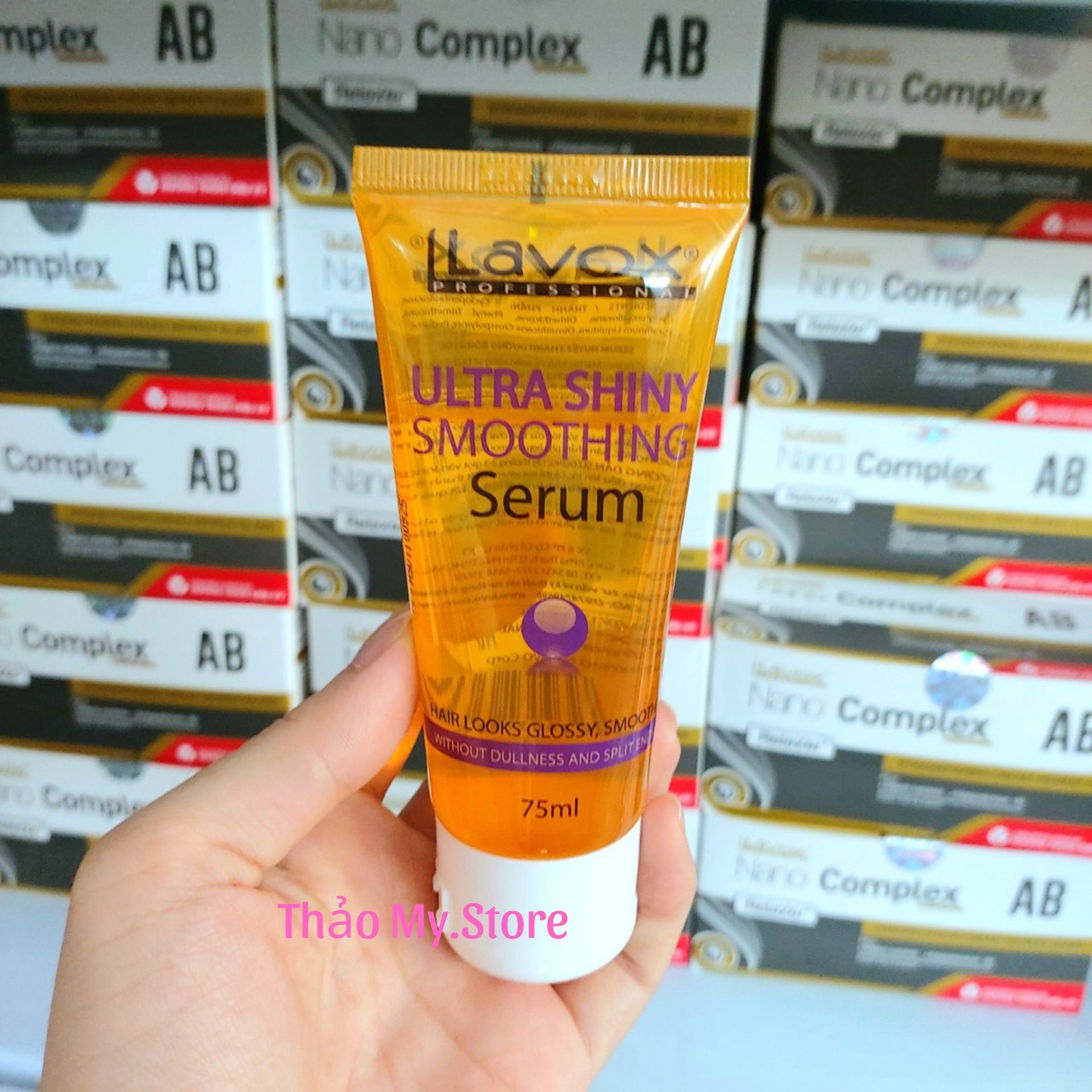 Tinh dầu bóng (serum dưỡng tóc) giữ nếp tóc siêu đàn hồi Lavox 75ml & 60ml