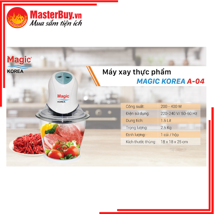 [HCM]Máy Xay Thịt Đa Năng Magic Korea A-04