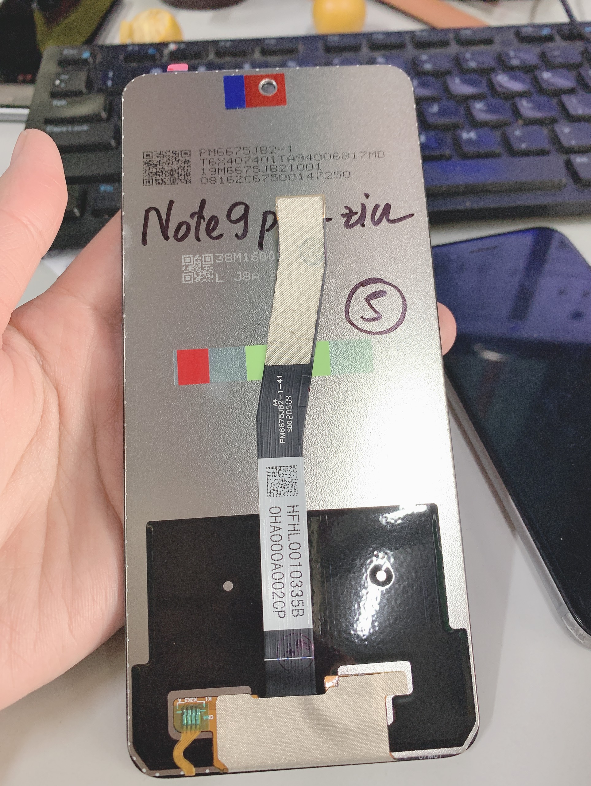 Màn hình xiaomi redmi note 9 pro / mi note 9s - nguyên bộ màu đen