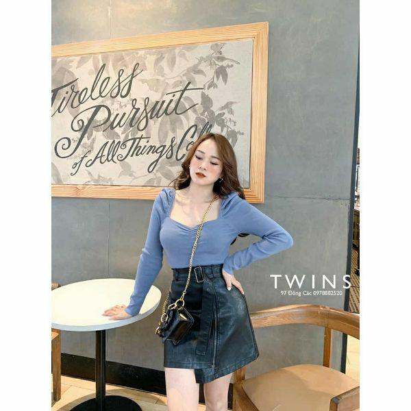 ÁO  thun cổ vuông cao cấp