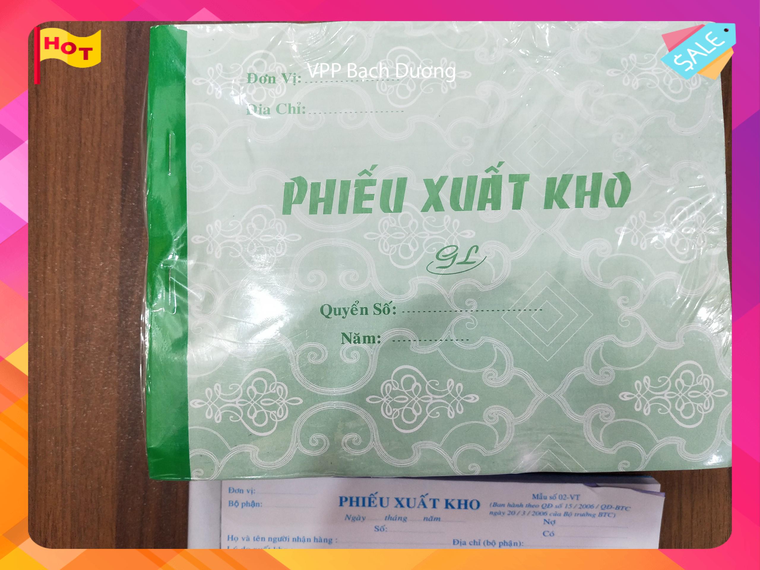 Phiếu Xuất Kho 2 liên cỡ A5 (16cm x 20cm)- Cuốn/100 tờ