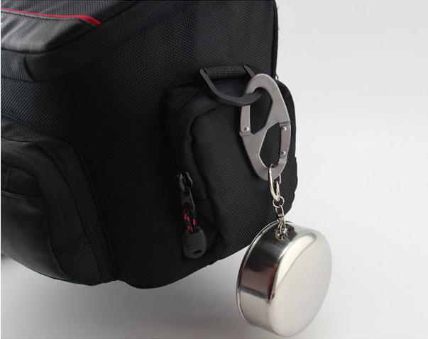Móc khóa số 8 nhôm 7cm hai đầu (Bạc)