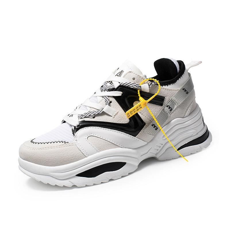 Giày Sneaker Nam Mẫu Mới Siêu Hot BAZAS BZ111NM Màu Trắng Phối Đen