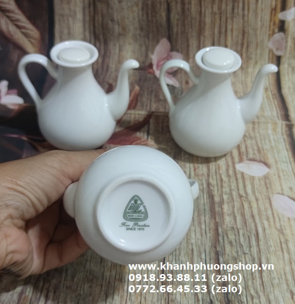 bình đựng nước tương sứ Minh Long -