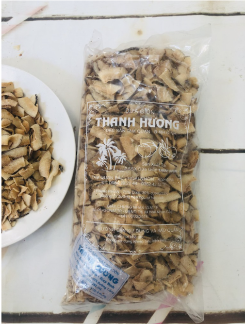 Dừa sấy giòn(500gr)
