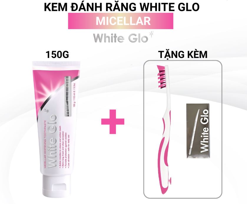 Kem đánh răng làm trắng răng từ công nghệ Micellar White Glo 150g
