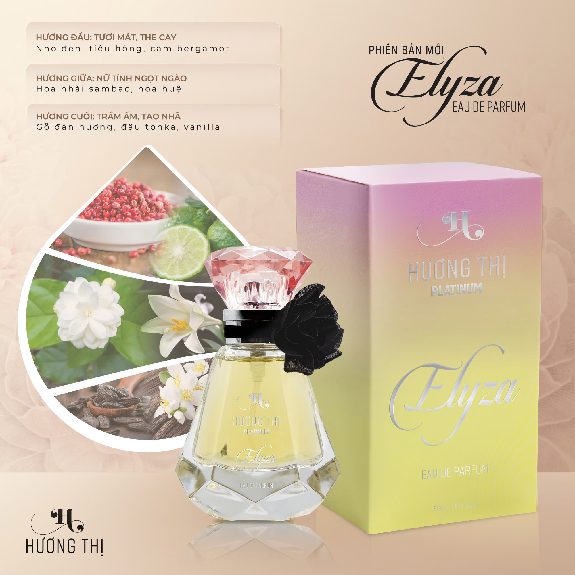 Nước hoa nữ cao cấp Elyza Hương Thị 30ml