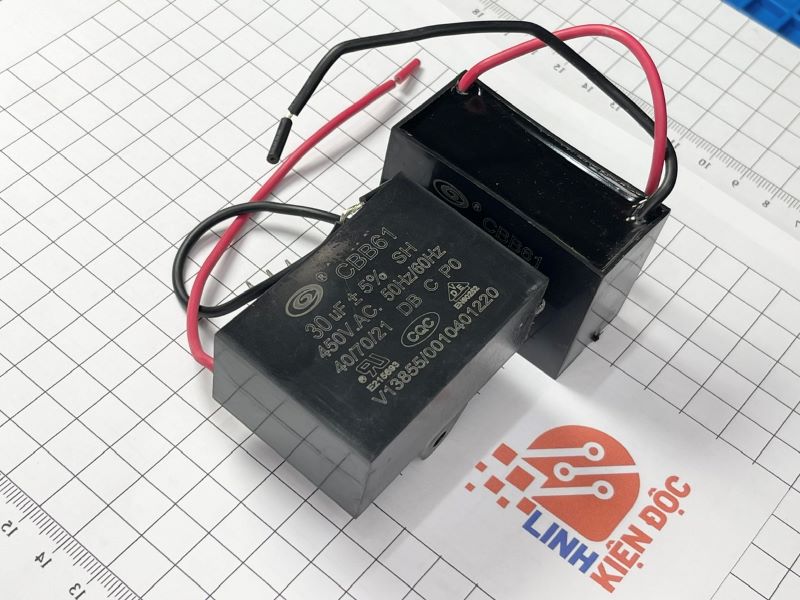 [ 1 Chiếc ] Tụ quạt CBB61 30UF 450VAC