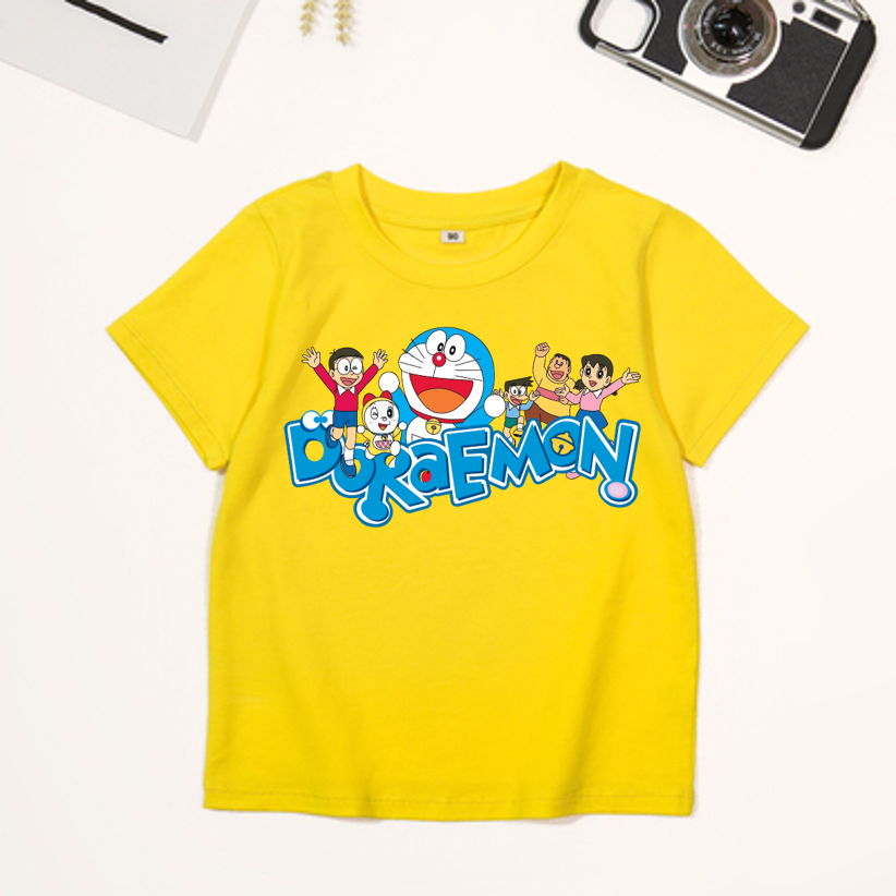 [size 5 - 90kg] áo thun vải đẹp nam nữ | bé trai, gái | áo in hình- chữ DOREMOM  | áo thun cặp nhóm, áo thun mặc cho cả gia đình.