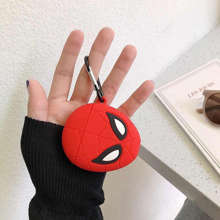 [Lấy mã miễn phí vận chuyển] Vỏ Bọc Hộp Sạc Tai Nghe Airpods 1 2 Hình Người Nhện Độc Đáo