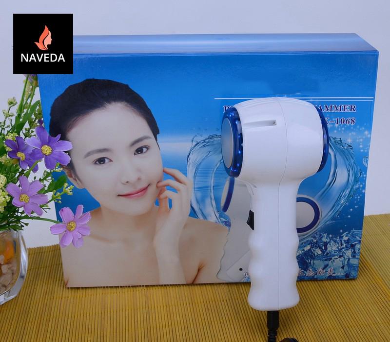 Búa massage da mặt nóng lạnh - có đèn led 2 dạng