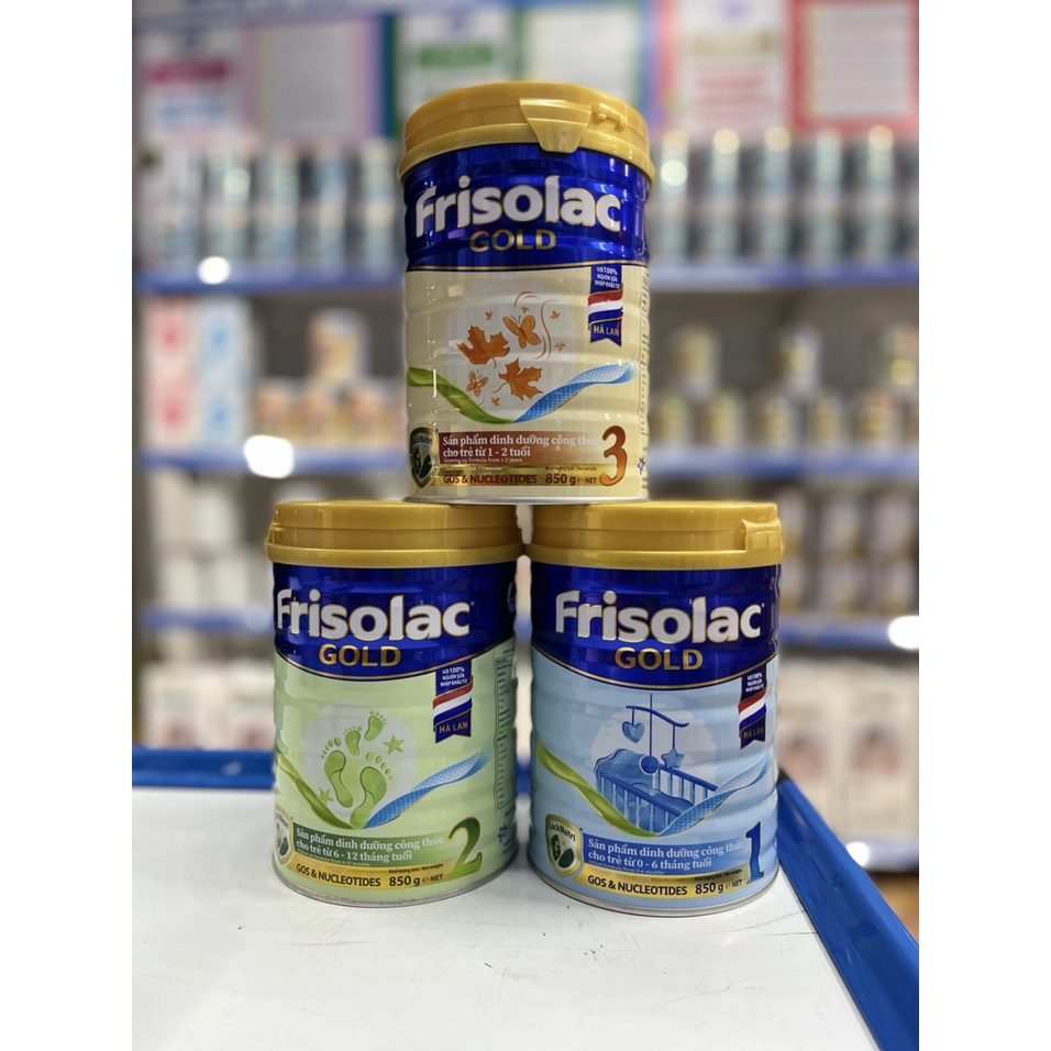 Sữa Bột Frisolac Gold 850G Đủ Số 1, 2, 3, 4