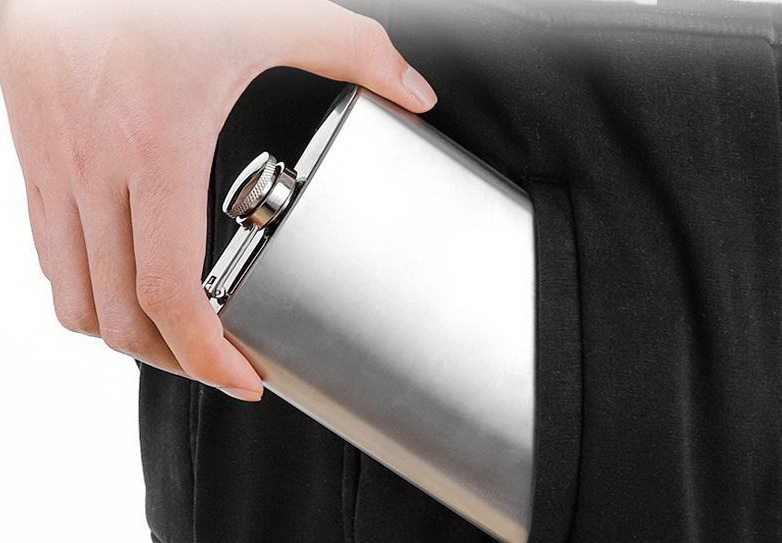 Bình đựng Rươu Hip Flask Inox 250ml