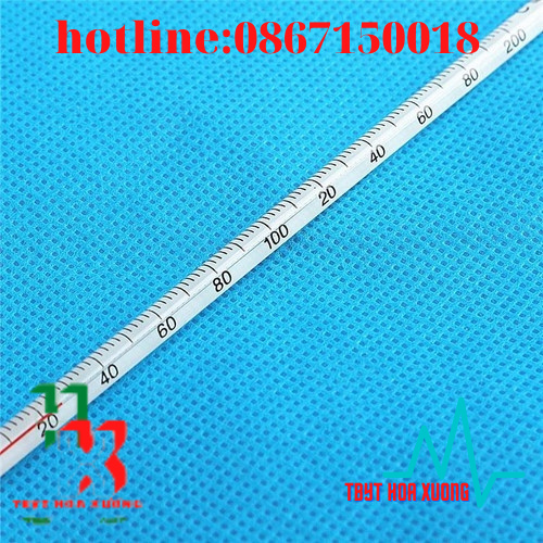 (Com Bo 10 Cái)Nhiệt Kế Đo Nước 0-100 độ C, Dài 20cm