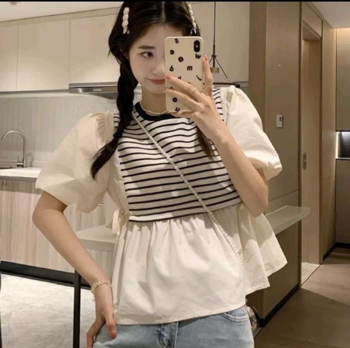 Áo kiểu voan 2 lớp siêu xinh xắn .